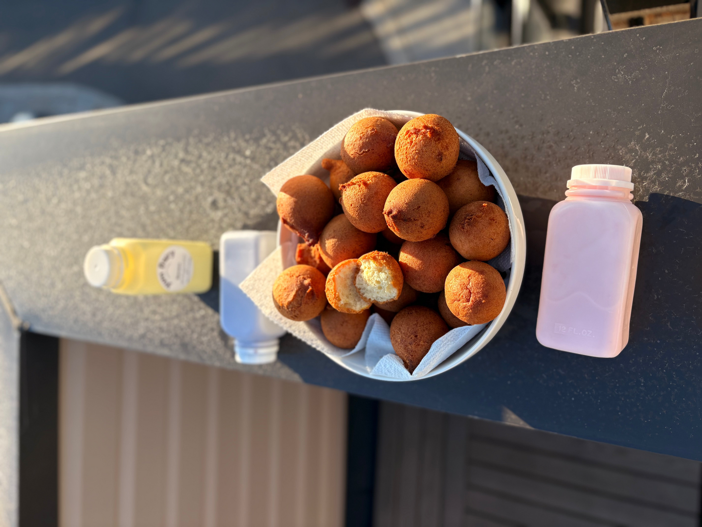 4 Yogurts + 25 Soft Cake Puff Puff Donuts